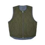 Herrer Vest Reversible Distress Print Canvas - Blue
