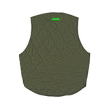 Herrer Vest Reversible Distress Print Canvas - Blue