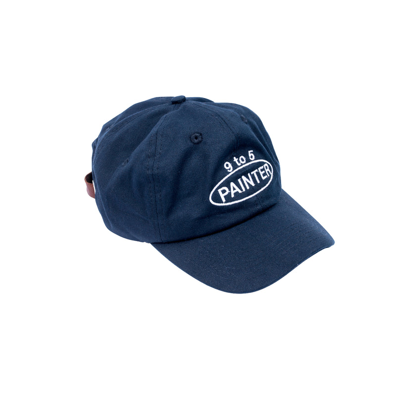 News 9 to 5 Painter White Cap - Navy