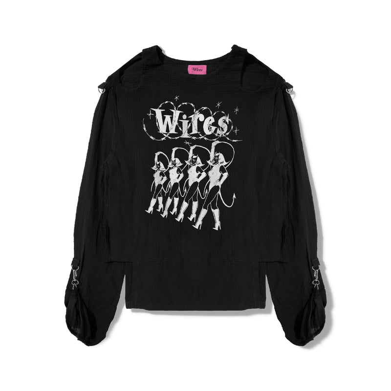 Quadruplet Muslin - Black