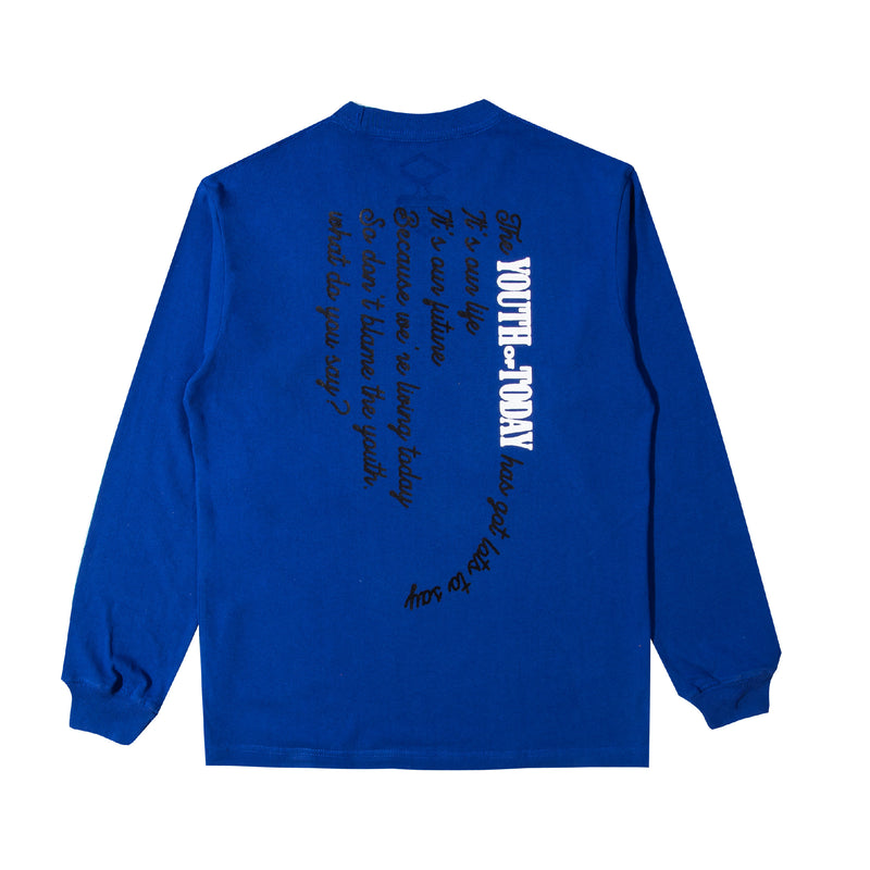 Dont Blame The Youth Longsleeve - Royal Blue