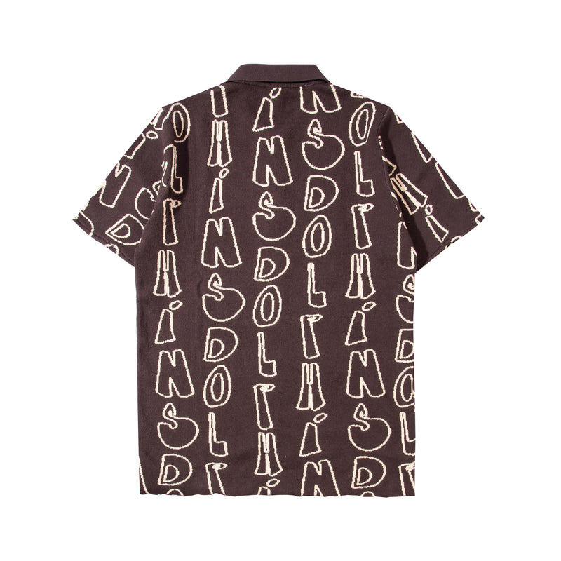 Dolphin Polo Knit - Brown