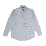 Courtside Stripe Ls Shirt - Blue