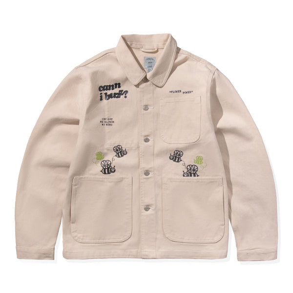 Crutch Chore Coat Jacket - Ecru