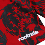 Chaos All Over Ls Tee - Red