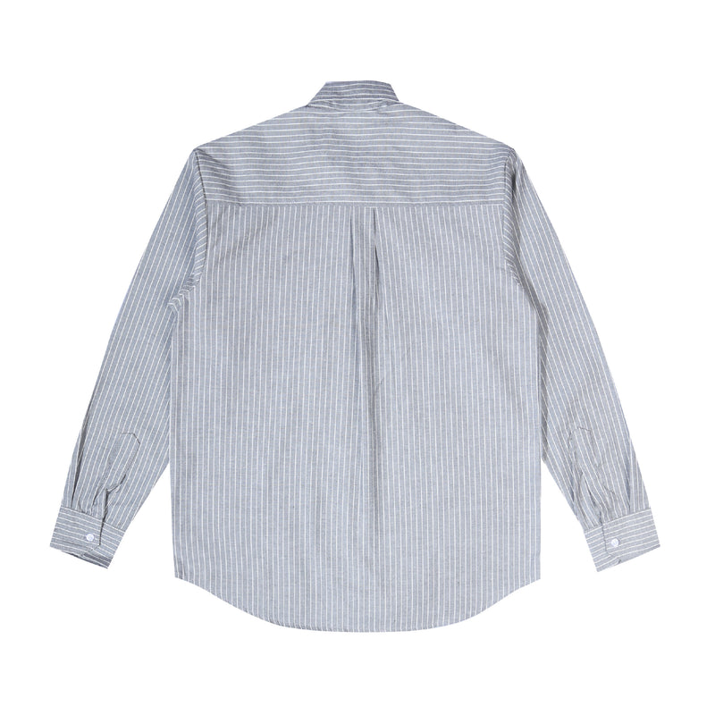 Courtside Stripe Ls Shirt - Blue