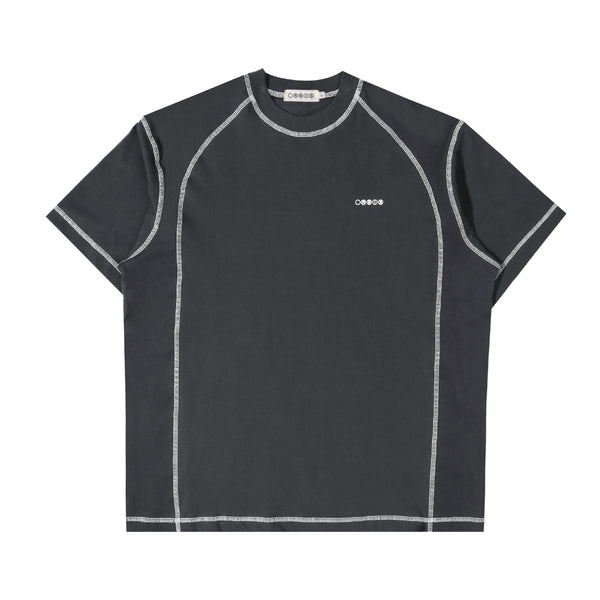 Orbis Panel Short Sleeve T-Shirt – Dark Grey