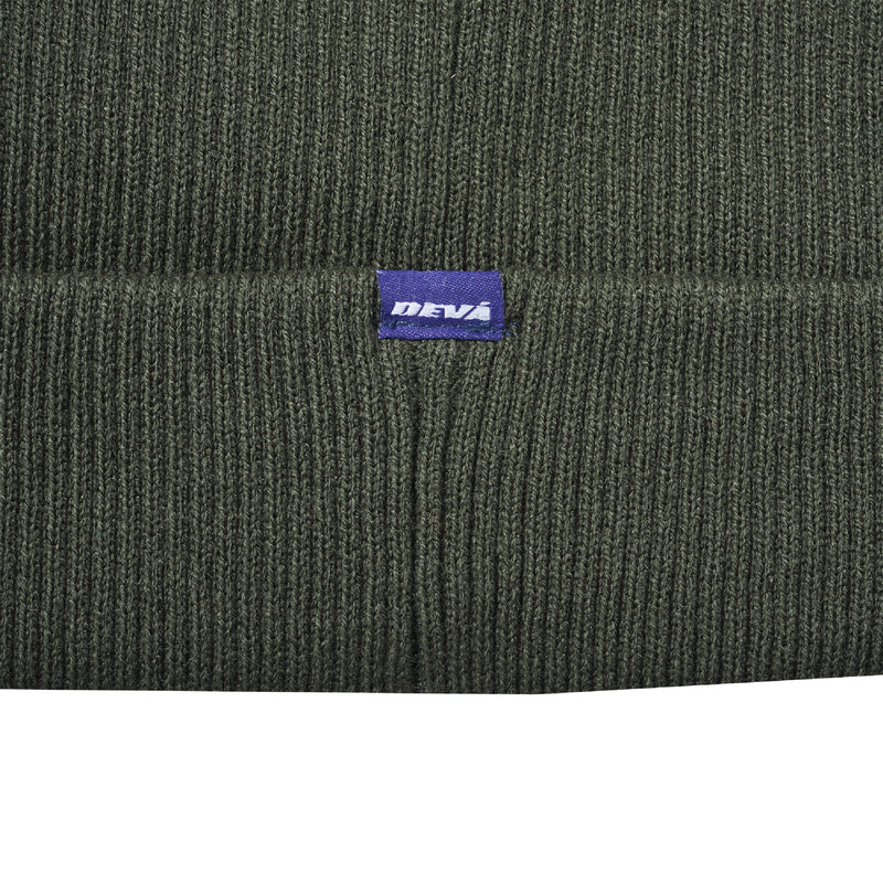 Service Knitted Cuff Beanie - Green