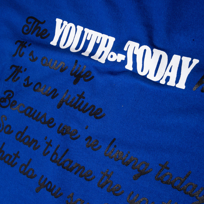 Dont Blame The Youth T-shirt LS - Royal Blue