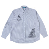 Peculiar Stripe Shirt - White/Blue