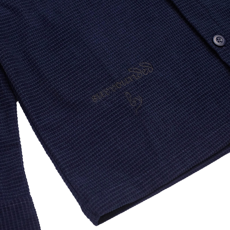 Loom Longsleeve Shirt - Navy Blue