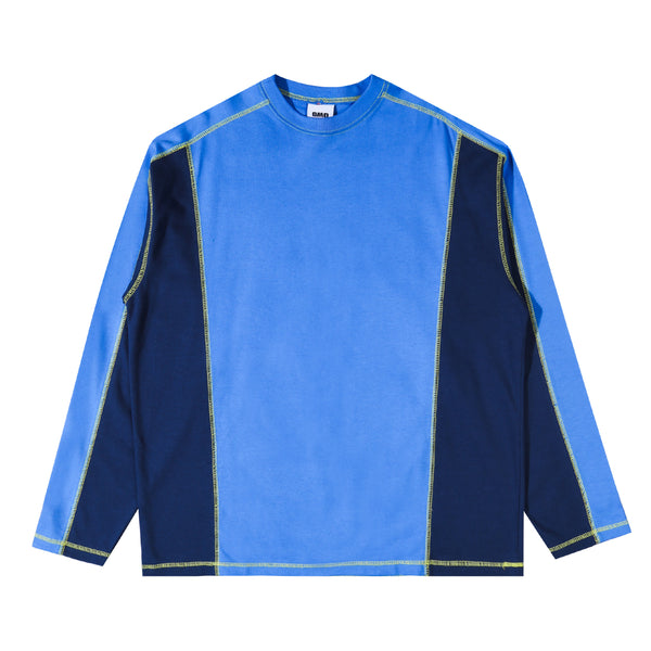 Heavy Raglan Long Sleeve Top - Blue
