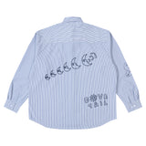 Peculiar Stripe Shirt - White/Blue