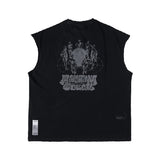 Sorake Graphique Muscle Deepa Tee - Aged Black Pigment Dyed