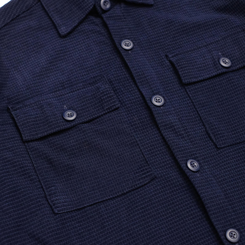 Loom Longsleeve Shirt - Navy Blue