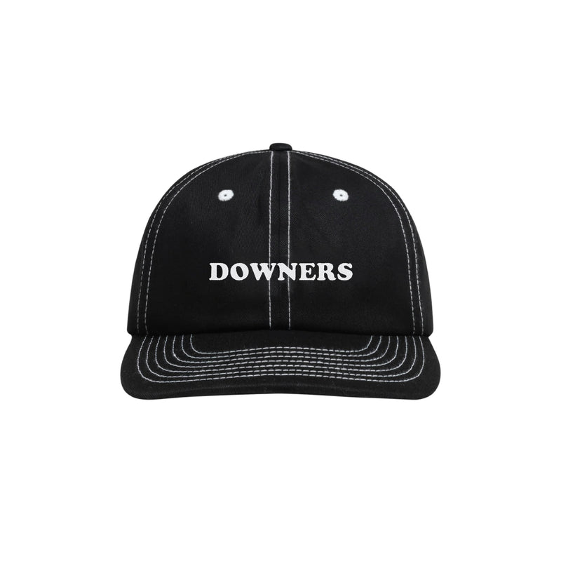 Downers 6 Panel Cap - Black