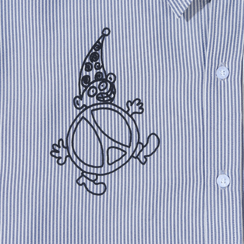 Peculiar Stripe Shirt - White/Blue