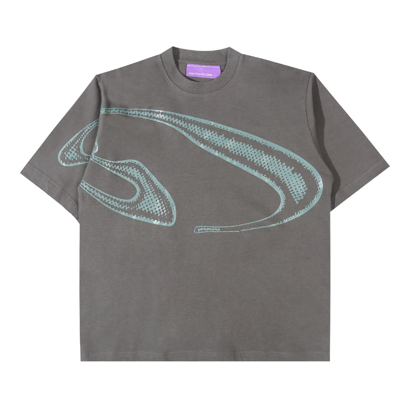 Blow Up Logo T-Shirt - Charcoal