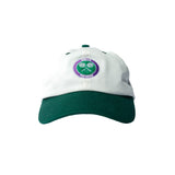 Serve Two-Tone Tennis Caps - White Green