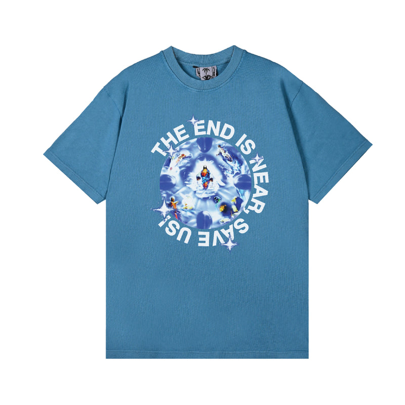 Save Us Shortsleeve T-Shirt - Fade Blue