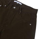 Panel Rivet Shorts - Brown