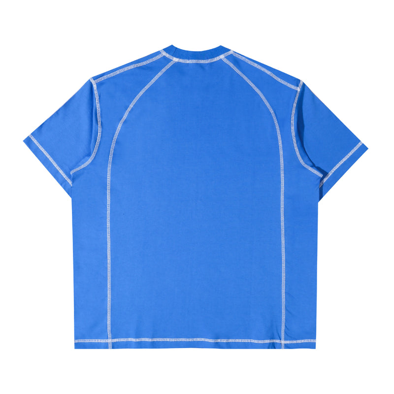 Orbis Panel Short Sleeve T-Shirt – Blue