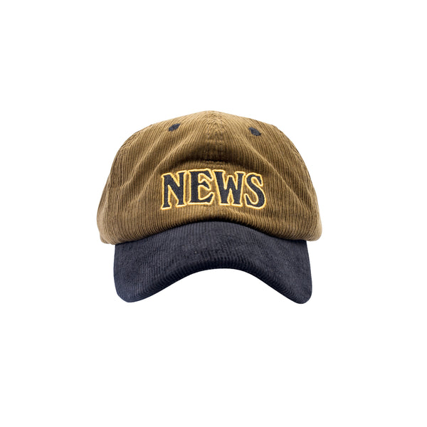 News Logo Cap Corduroy -  Brown Black