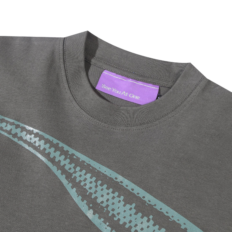 Blow Up Logo T-Shirt - Charcoal