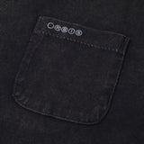 Single Stitch Pocket Tee - Washed Black
