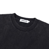 Single Stitch Pocket Tee - Washed Black
