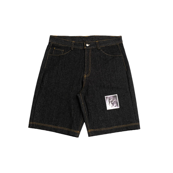 Inserted Jorts - Blue Black