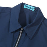 Double Pocket Half Zip Shirt - Navy