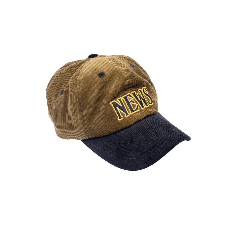 News Logo Cap Corduroy -  Brown Black