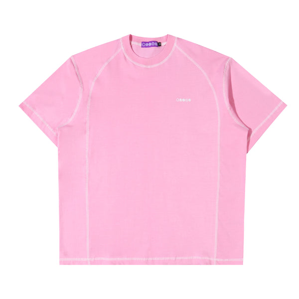 Orbis Panel Short Sleeve T-Shirt – Pink