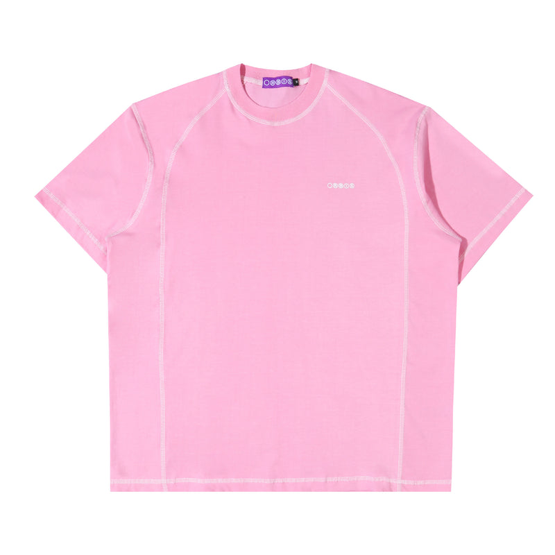 Orbis Panel Short Sleeve T-Shirt – Pink