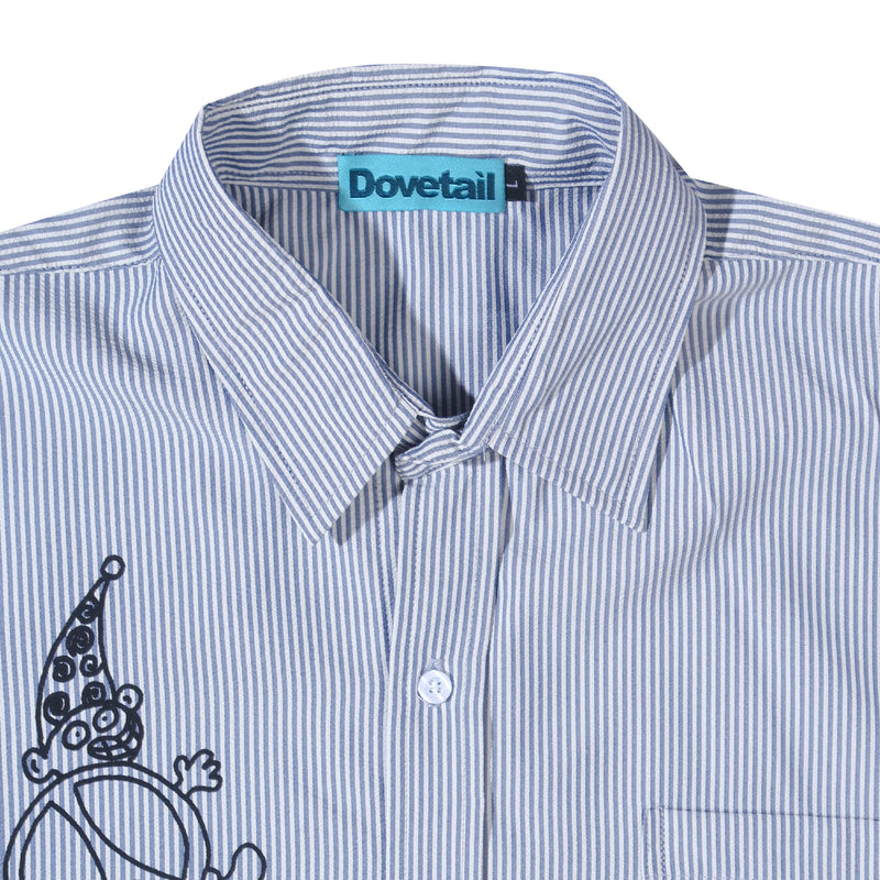 Peculiar Stripe Shirt - White/Blue