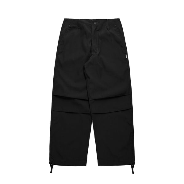 Pleated Knee Pants - Black