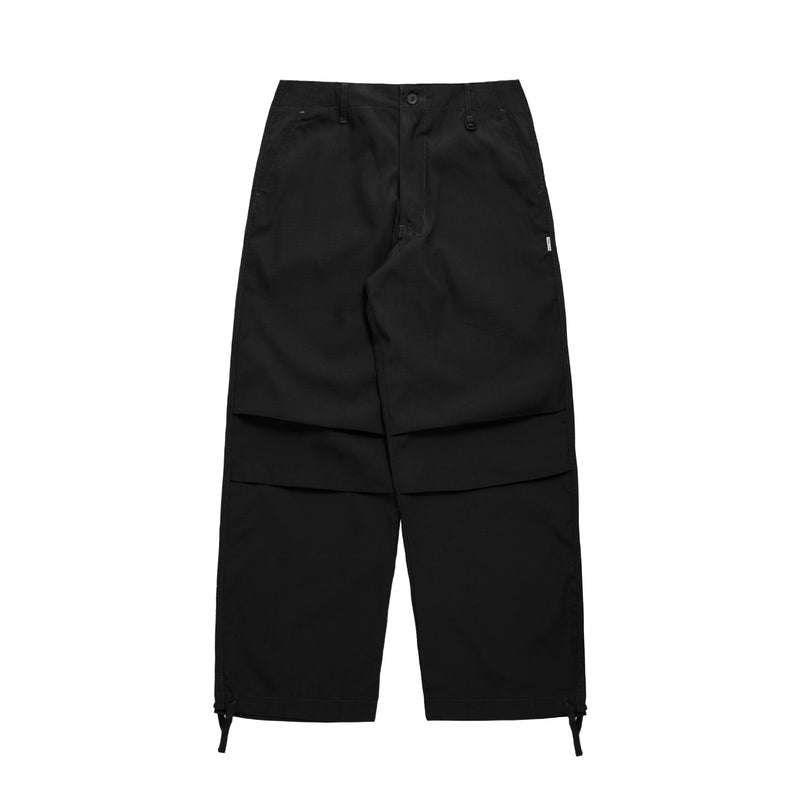 Pleated Knee Pants - Black