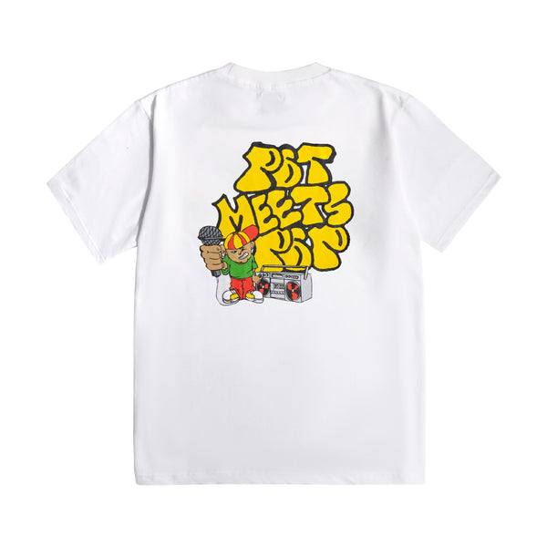 Boom Box Guy Tee - White