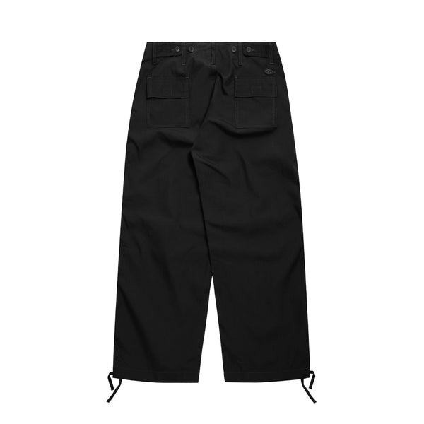 Pleated Knee Pants - Black