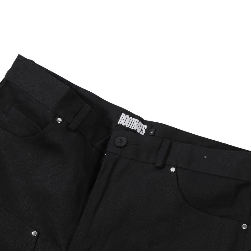 Double Knee Pants - Black