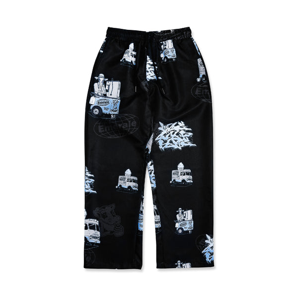 Ice Cold Blue Long Pants - Black