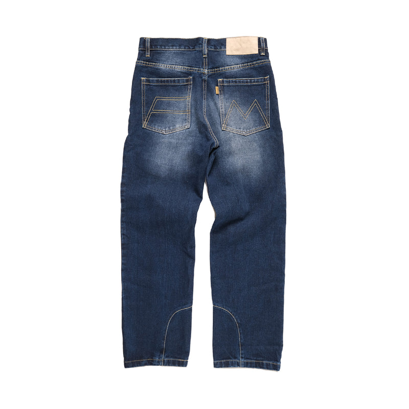 Sliced Washed Denim Pants