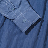 Crinckle Shirt - Blue