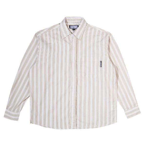 Round Logo Stripe Shirt - Mix