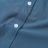 Lightweight Seersucker Shirt - Blue