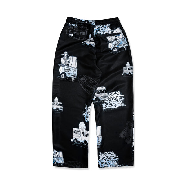 Ice Cold Blue Long Pants - Black