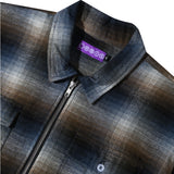 Orbis Zip Shirt Plaid - Blue/Brown