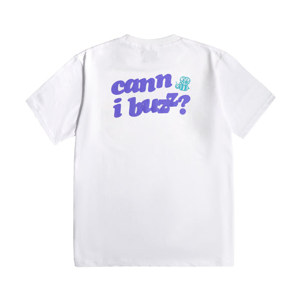 Cann I Buzz Tee - White