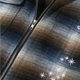 Orbis Zip Shirt Plaid - Blue/Brown